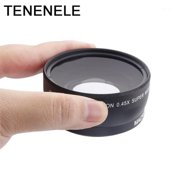 

camera lens 0.45x 55 58 62 67 72mm wide angle lens with macro hd optics lenses for canon nikon sony fuji camera accessories1