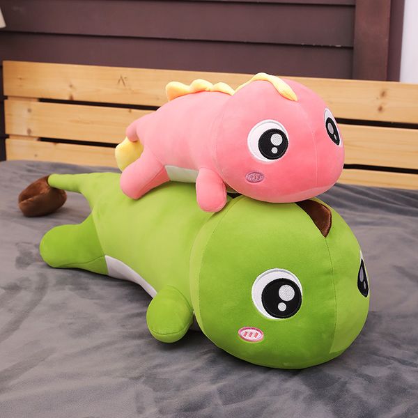 

Manufacturer big-eyed dinosaur plush toy doll large children sleeping long pillow birthday gift wholesale