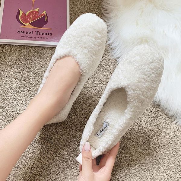 

women's shoes2020new korean version of the woolen shoes women's fashion wild round head plus velvet warm peas shoes women, Black