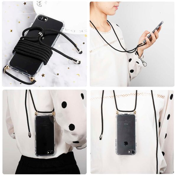 

rfbgtransparent tpu case with adjustable strap for vip 6, 6s, 8, 7 plus, x, xs, max, xrzasw