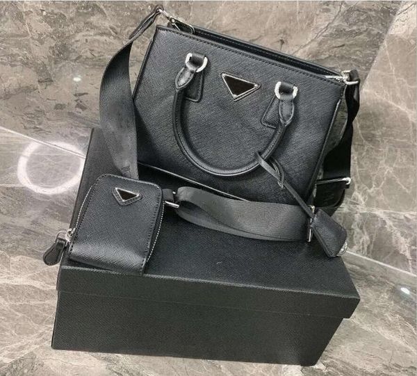 

original style genuine leather 20ss woman purse handbag classic triangle letter printing messenger bags