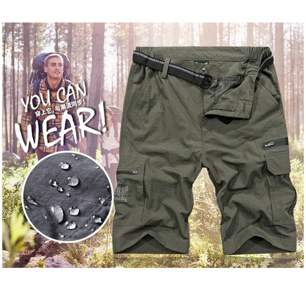 

открытые пешеходные шорты мужские летние быстрые сухие водонепроницаемые тактические шорты спортивные шорты рыбалка trekking 4xl p jllosv, Black;white