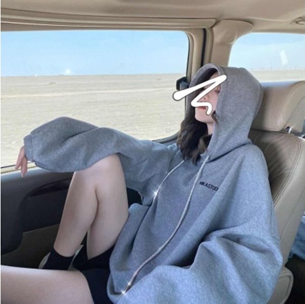 

t69sn 2020 autumn new fried street hooded women's sweatshirtsweatshirt sparkling sweatshirt hat rope korean zjhld loose lazy style, Black
