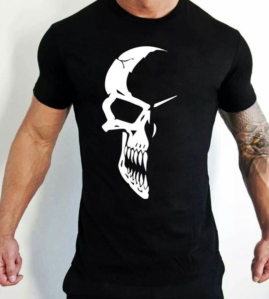

2019 fashion casual men t-shirt skull t-shirt goth motorbike t-shirt sport hooded sweatshirt hoodie