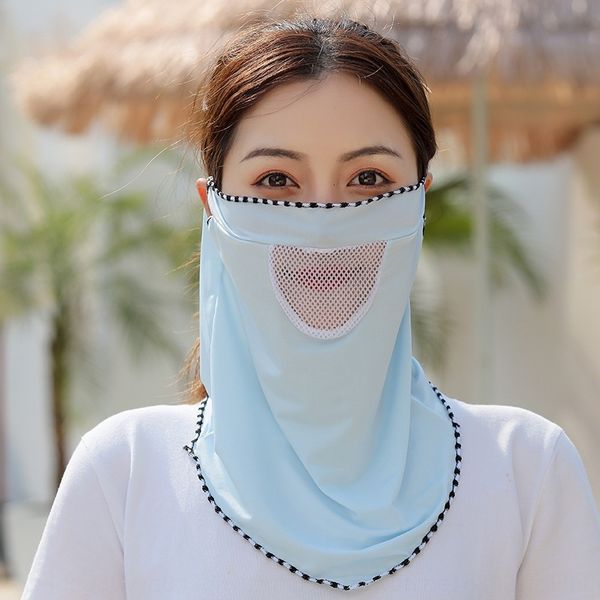 

neck ear-hanging thin women's summer sunscreen triangle sunshade protective scarf veil face mask 01ke