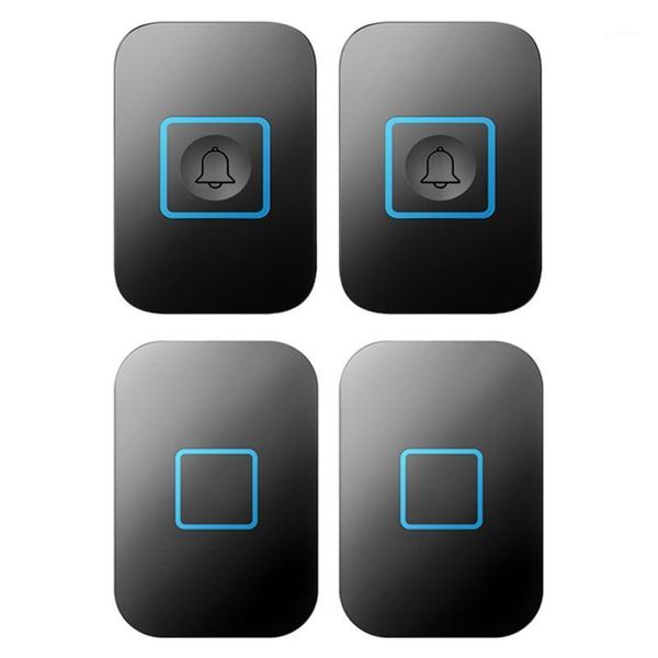 

doorbells ig-wireless waterproof doorbell 2 button receiver 300m music led eu plug1