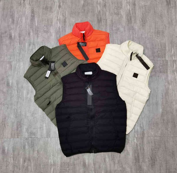 

Men's Vests Womens and mens vest couple fashion brand down coat Embroidery disc letters Imported metal nylon fabric M-XXL winter warm FWZ5, Black;white