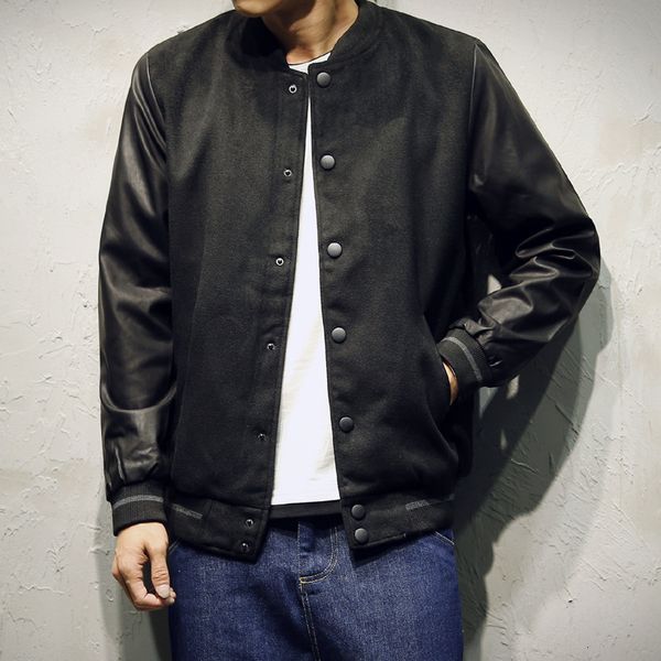 

ready to sell 2021 leather jacket fashion men's coat, Black;brown