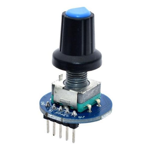 1 Módulo de Controle de PCS Digital potenciômetro Rotary Encoder Módulo Rotary com Knob Cap