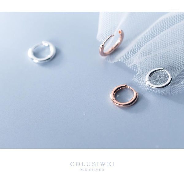 

colusiwei tiny hoop earrings for women rose gold color 925 sterling silver small ear hoops female jewelry fashion bijoux brincos1, Golden;silver