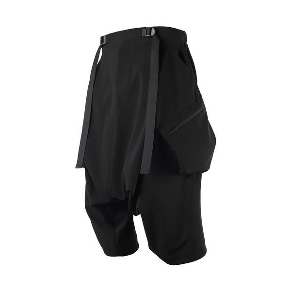 

ns-202 samurai pants techwear darkwear ninjawear nosucism q1219, Black