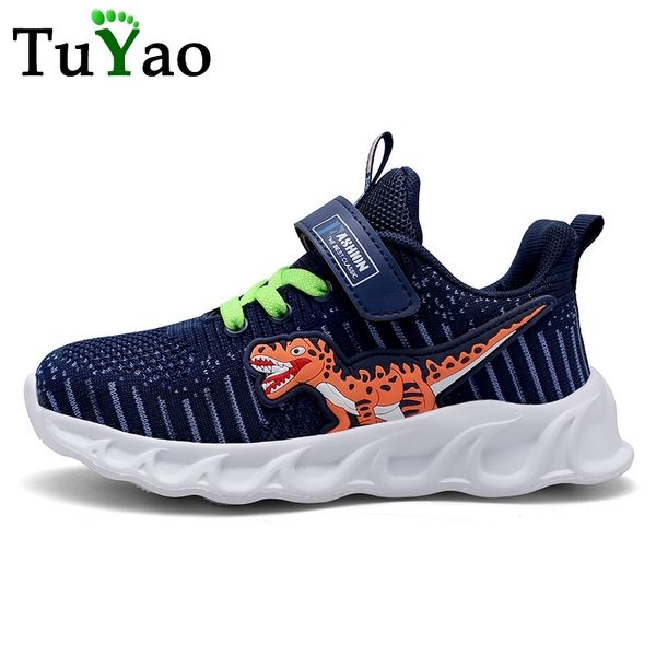 

children boys dinosaur cartoon shoes baby kids school sport shoes enfant casual running sneakers for girls 201112, Black