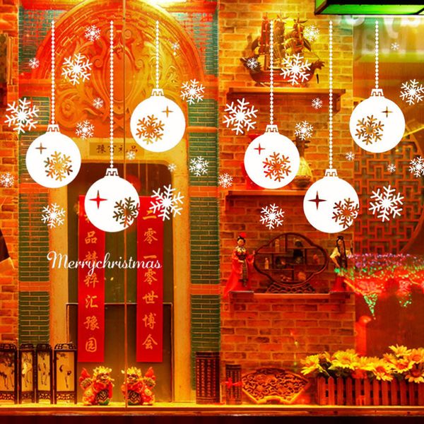 

brand new christmas snowflake window stickers bedroom living room wall delicate and festive decoracin casa