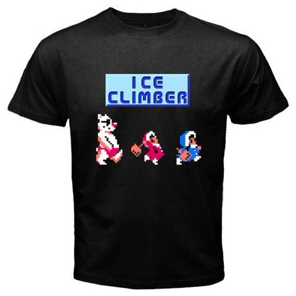 

new ice climber retro classic video game black t shirt men women size s to 3xl tee shirt casual sport hooded sweatshirt hoodie