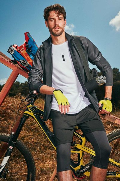 

defacto autumn man sports wear slim fit sports shorts sport dailywear streetwear confortable pants & bottoms-s7213az20au, Black;brown