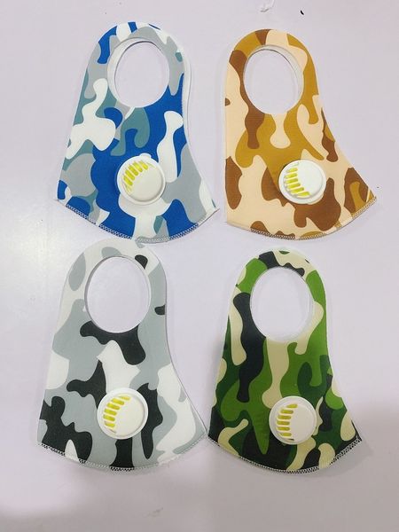 

cotton camouflage face mask ice anti-dust silk mouth mask washable reusable camo face masks with valve