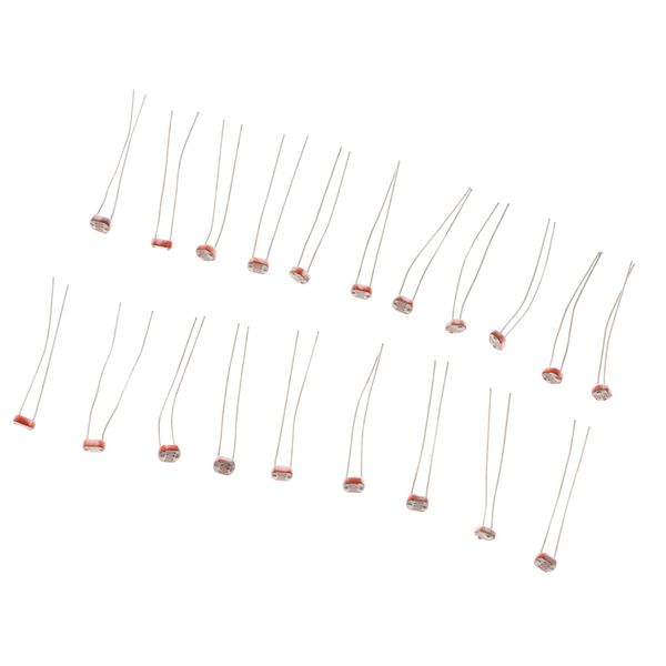 

20 pieces presistor ldr cds 5mm light dependent resistor sensor gl5537