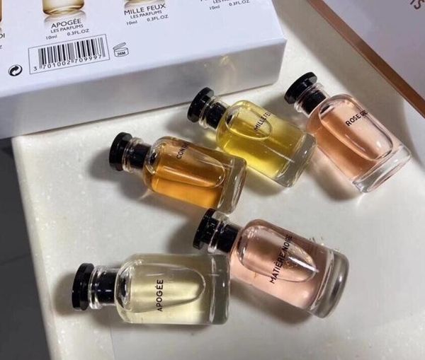 

perfume set of five fragrance rose des vents floral fragrances matiÃ¨re noire oriental woody-perfume apogÃ©e 10ml * 5 lasting-fragrance gift