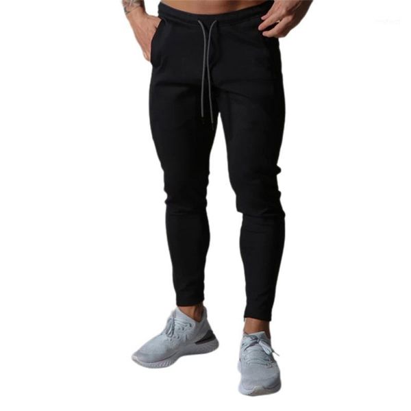 

arrival men lace-up trousers jogger pants casual run bike 4 pockets zipper for money phone sports bottoms outfits m-3xl1, Black