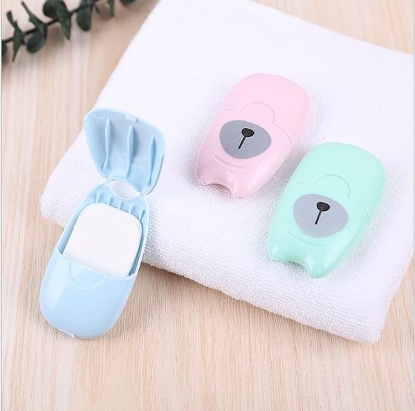 

disposable factory 50pics/box grand paper sale portable travel flakes outdoor hand washing clean soap sterilization scen