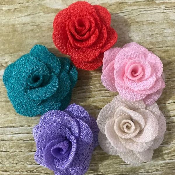 

decorative flowers & wreaths 100pcs hand made dia 4cm cloth corn grain three-dimensional artificial rose wedding decoration diy accessoires1