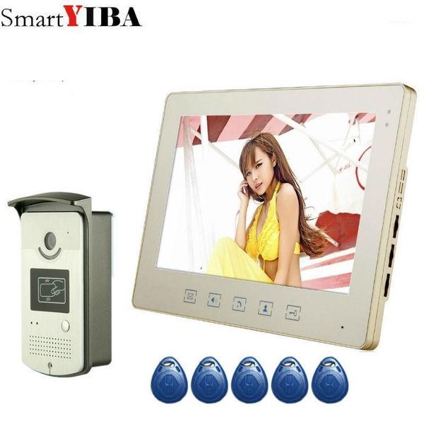 

smartyiba 10" color video door phone video intercom door intercom doorphone ir night vision camera doorbell kit for apartment1