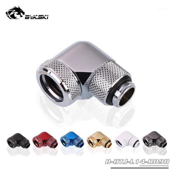 

fans & coolings byksk 90 degree rotatable compression fitting for od14mm hard tubing 7 colors b-htj-l14-rd901