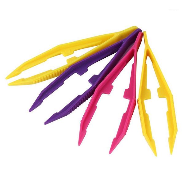 

4pcs/set children kids plastic tweezers clips for diy perler hama beads puzzle toys accessories1, Black