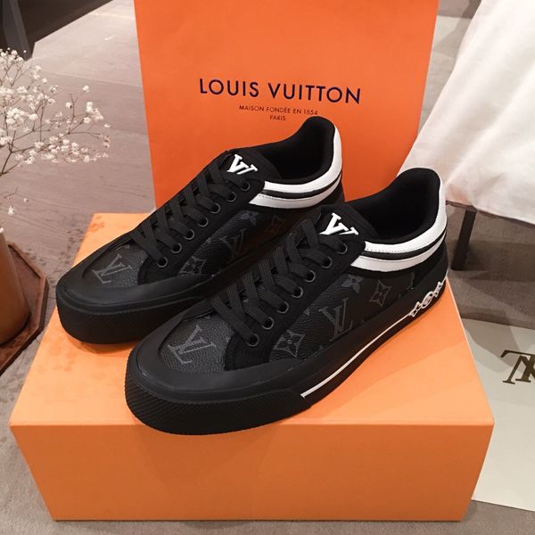 

2020 fashion luxury designer men shoes sneakers chaussures homme mens scarpe firmate running shoes casual shoes with box size 39-44 -b28, Black
