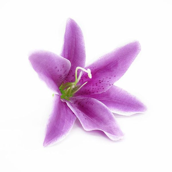 

10 искусственный цветок лилии глава свадебные украшения домашний декор diy подарки коробка конфет брошь поддельные цветы вазы для украшения