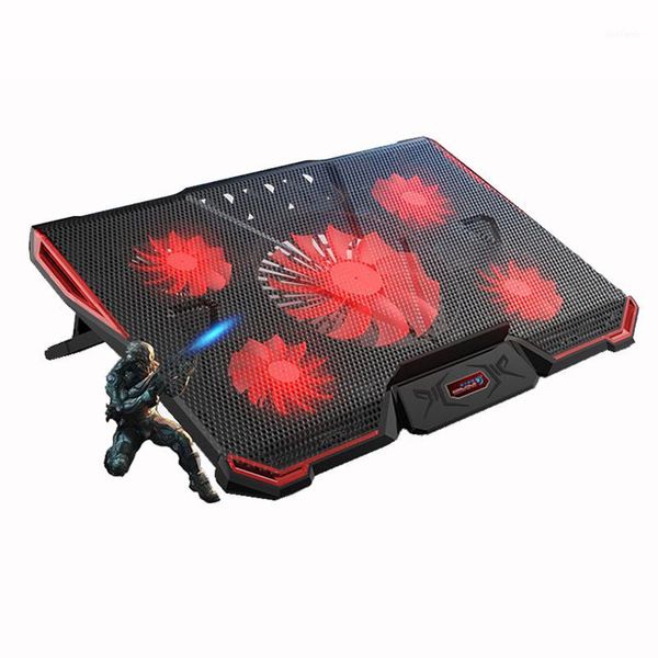 

lapcooling pads cool cold notebook pc cooler pad stand air cooled 5 led fans 2 usb ports adjustable holder for 15 15.6 17 lap