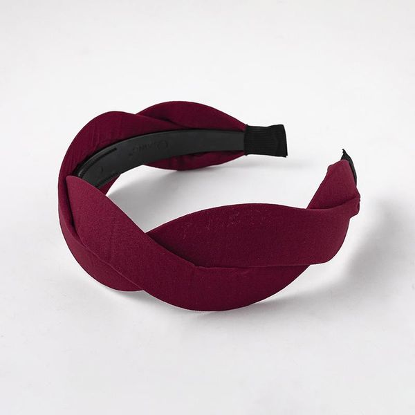

sweet fashion wave shape cross weave twist headband bezel hair accessories for hair hoop wide head hoop elastic hair band q bbygjb