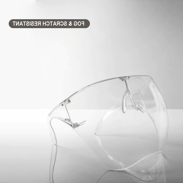 

safety shield goggles screen visor eye glasses transparent pink face mask