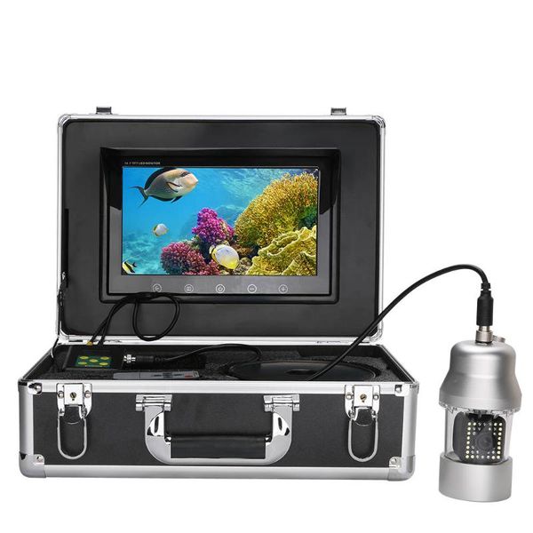 

9 inch 20m/50m/100m underwater fishing video camera fish finder ip68 waterproof 38 leds 360 degree rotating camera