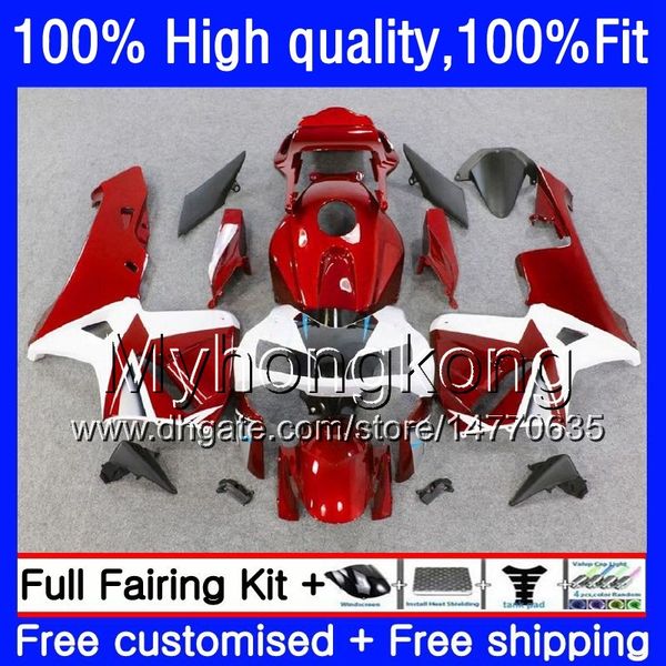 Einspritzung für HONDA CBR 600F5 600 Metall rot CC CBR600 RR 2003 2004 49HM.43 CBR600F5 CBR600RR 03 04 CBR 600RR 600 RR F5 03 04 OEM-Verkleidung