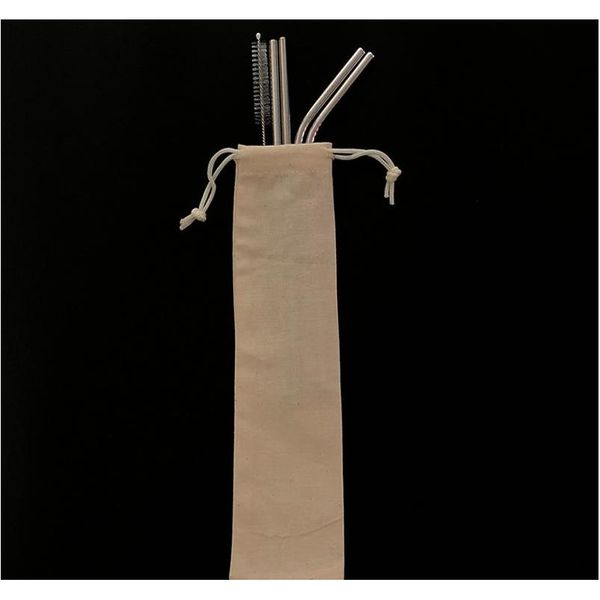 

combination customized bag packing 4+1 reusable stainless steel drinking straws set metal straws set wmttdz my_home2010