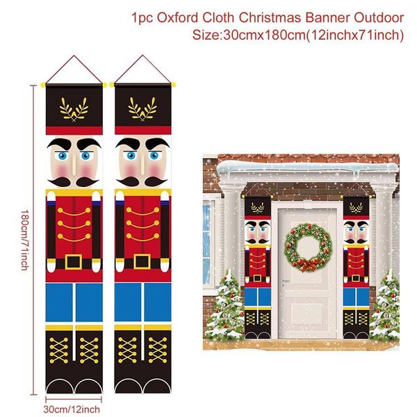 

fengrise nutcracker soldier banner christmas door curtain merry christmas decoration for home xmas navidad 2020 new year gifts wmtqvp
