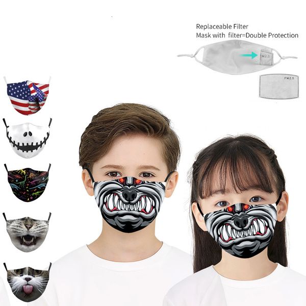 

replaceable 2021 new fashion pm2.5 cat flag filter dust haze 3d digital printing mask fast shipping ckvq