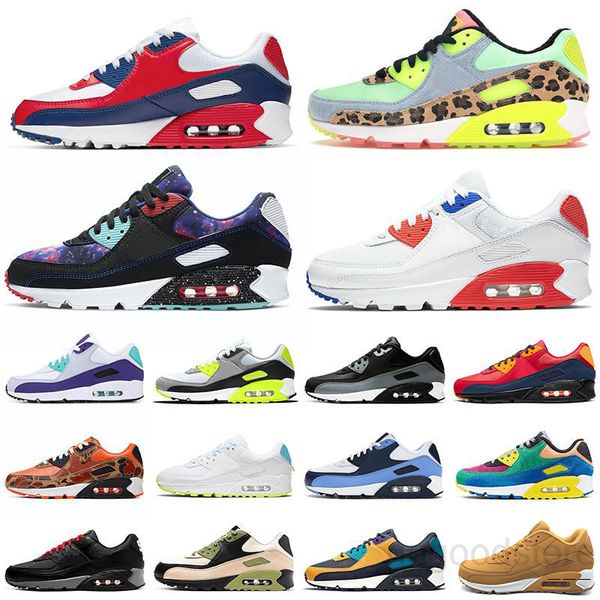 

2019 air cushion 90 casual shoes for women men sport shoes trainers sneakers eur36-45 c13 hj6n