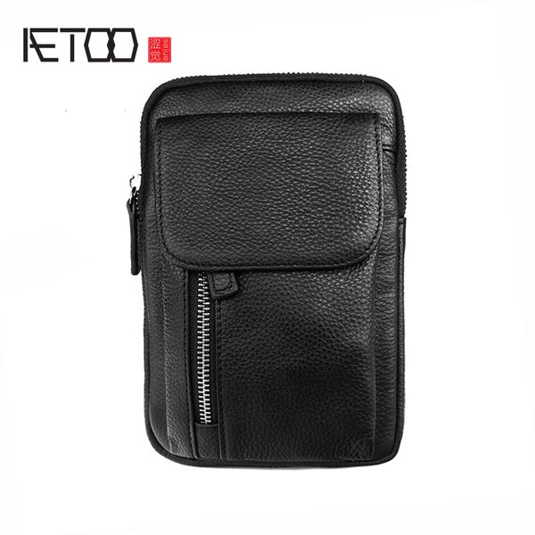 

hbp aetoo men's leather shoulder bag, first layer leather casual messenger bag