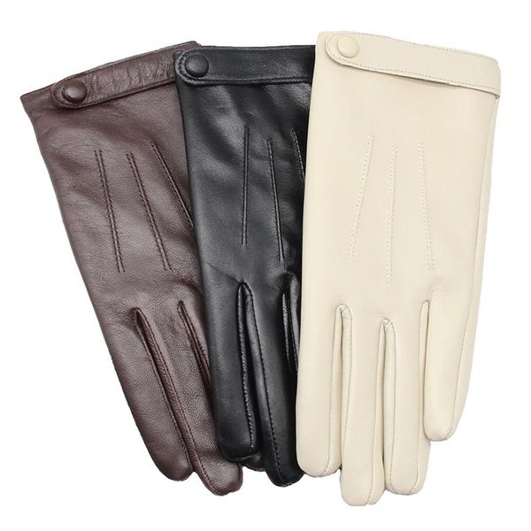 

touch screen sheepskin gloves women fashion beautiful color winter velvet and thick warm outdoor skiing riding driving gloves, Blue;gray