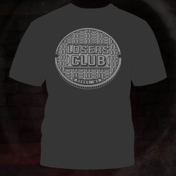 

new summer fashion retro vtg losers' club shirt, sewer hole cover it horror parody, all colors hooded sweatshirt hoodie men t shirt