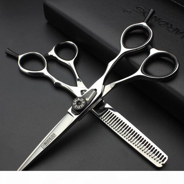 

sharonds5.5 inch japanese professional hairdressing salon special hair scissors flat cut scissors + diluted set
