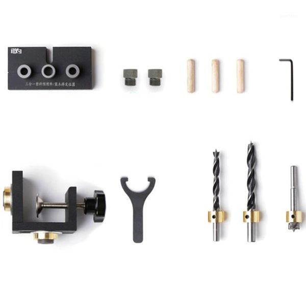 

gtbl 10 woodworking drill locating pin fixtures drilling positioner kit woodworking locator tool with step drill1