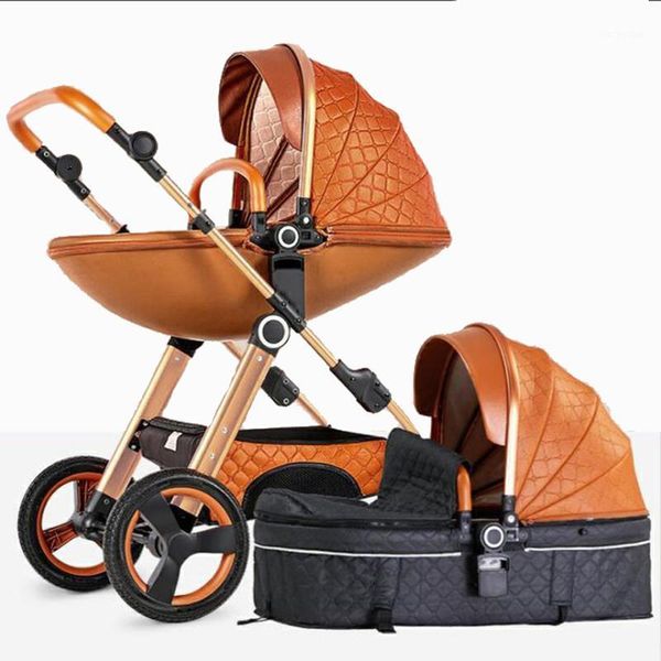 

strollers# baby stroller four wheel trolley 2 in 1 high landscape folding portable two way car1
