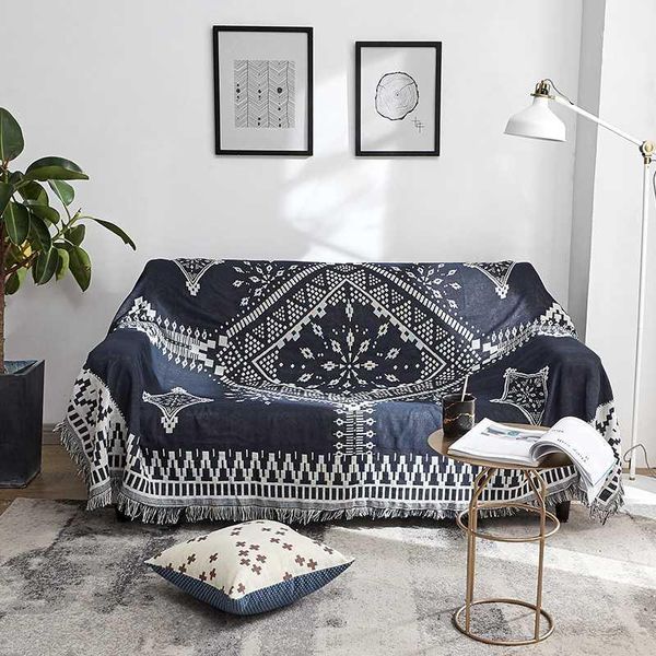

blankets fashion thick line style sofa towel blanket knit crochet with tassel soft air conditioning bed travel1