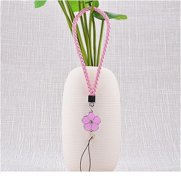 

mobile phone straps lanyards for key phone id card fashion 10 colors weave lanyards casual flowers lanyard holder brai qylsuw