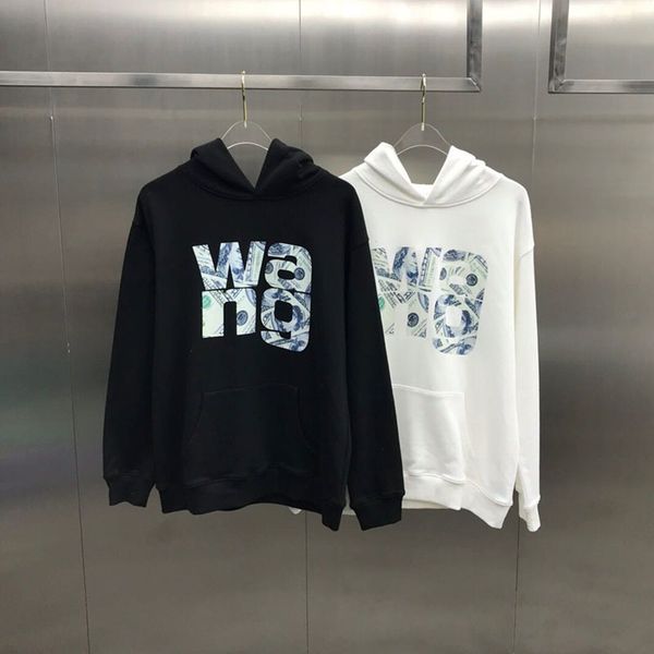 

new autumn / winter 2020 poster letter printed hooded sweater fashion brand men's and women's leisure pullover long sleeve coat