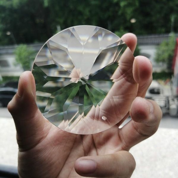 

1pc 60mm round crystals pendants prisms glass clear chandelier crystal hanging ornament suncatcher diy crafts home decoration h bbyowm