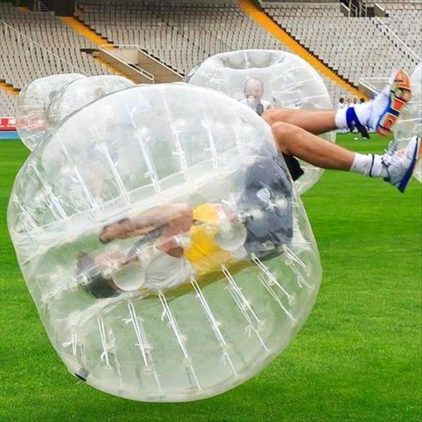 Bubble Ball Soccer Bumper Palline Loopy Calcio Zorb Ball Corpo gonfiabile Zorbing Bubble Suits 1.2m 1.5m 1.7m Consegna FedEx gratuita